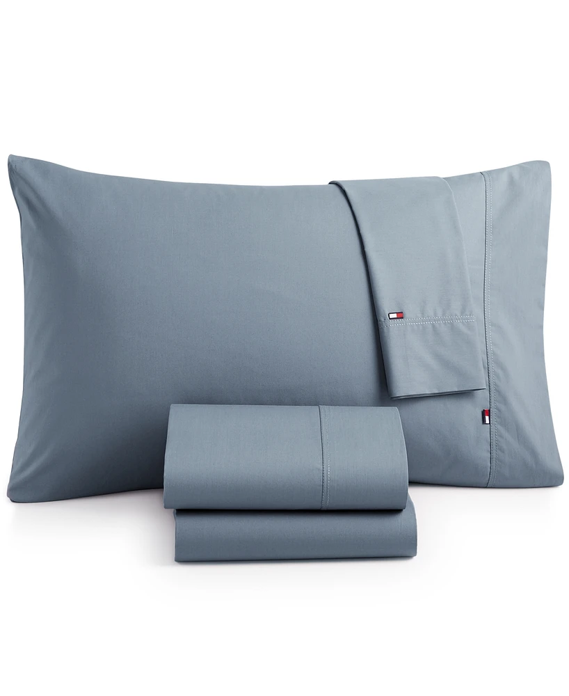 Tommy Hilfiger Solid Core Twin Sheet Set