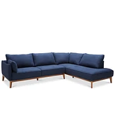 Jollene 113" 2-Pc. Fabric Sectional, Created for Macy's
