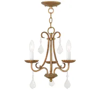 Livex Daphne 3- Light Metal Mini Chandelier