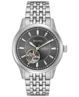 Bulova Men's Automatic Stainless Steel Bracelet Watch 40mm 96A190