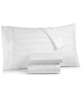 Charter Club 1.5" Stripe 550 Thread Count 100% Cotton 17" Fitted Sheet, Twin, Exclusively at Macy's