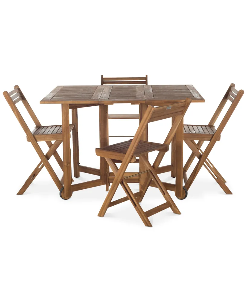 Kinsie Outdoor 5-Pc. Dining Set (1 Table & 4 Chairs)