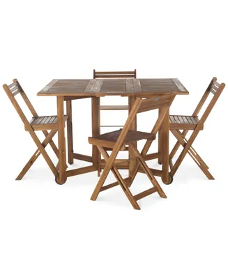 Kinsie Outdoor 5-Pc. Dining Set (1 Table & 4 Chairs)