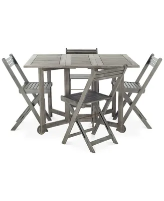 Kinsie Outdoor 5-Pc. Dining Set (1 Dining Table & 4 Chairs)