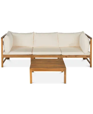 Pieter 4-Pc. Outdoor Sectional with Coffee Table