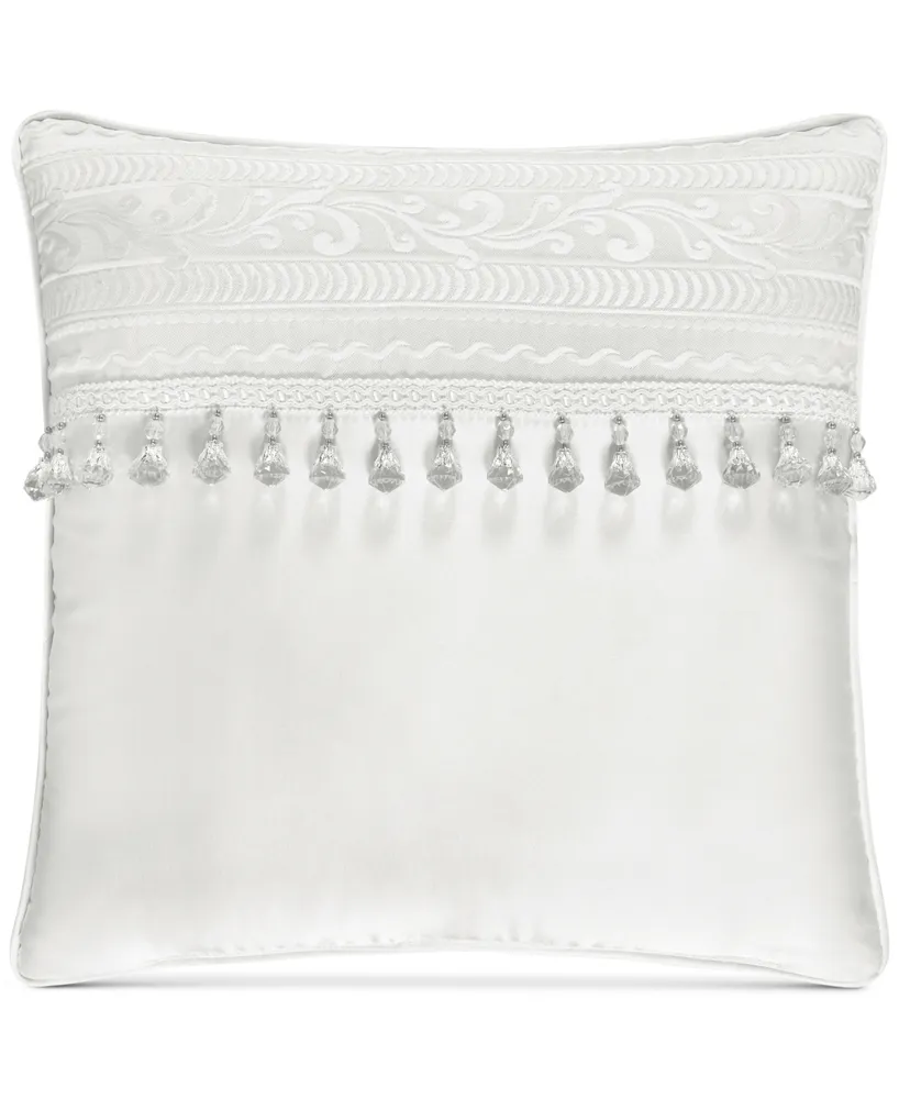 J Queen New York Bianco Decorative Pillow