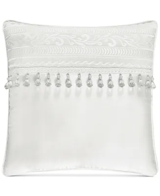 J Queen New York Bianco Decorative Pillow, 18" x 18"