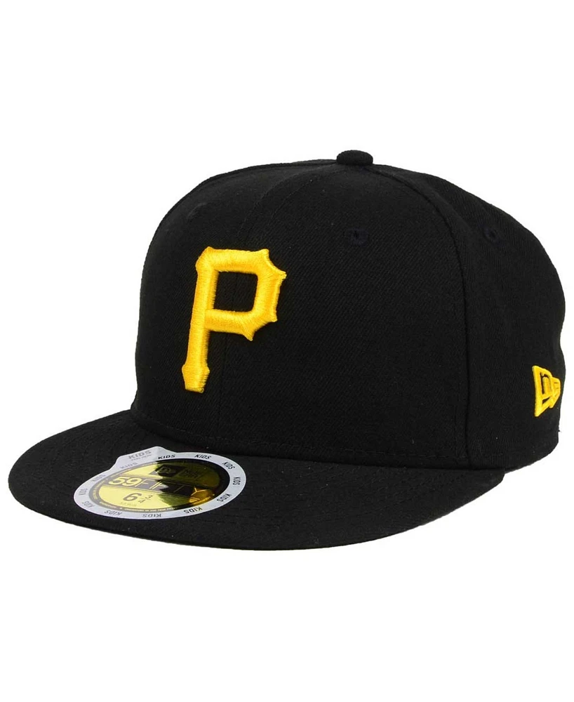 New Era Big Boys and Girls Pittsburgh Pirates Authentic Collection 59FIFTY Cap