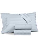 Closeout! Charter Club 1.5" Stripe Extra Deep Pocket 550 Thread Count 100% Cotton 4-Pc. Sheet Set, California King, Exclusively at Macy's