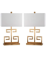 Safavieh Set of 2 Greek Key Table Lamps