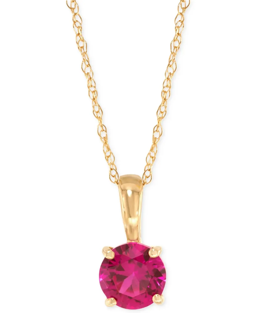 Birthstone Pendant 14k Gold or White