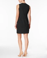Anne Klein Missy Petite Executive Collection Shawl-Collar Sleeveless Sheath Dress Suit, Created for Macy's