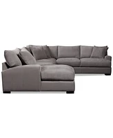 Closeout! Rhyder 4-Pc. 112" Fabric Sectional Sofa with Chaise, Created for Macy's