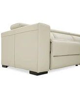 Nevio 6-pc Leather "L" Shaped Sectional Sofa with Power Recliners and Articulating Headrests