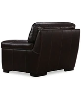 Myars 47" Leather Chair, Created for Macy's