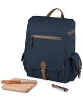 Legacy by Picnic Time Navy Moreno 3-Bottle Wine & Cheese Tote