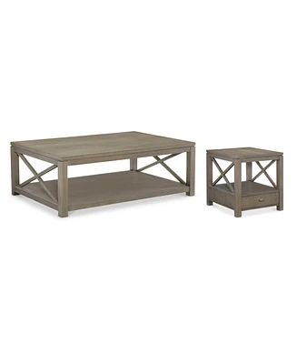 Rachael Ray Highline Occasional Table Furniture, 2-Pc. Set (Coffee Table & End Table)