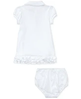 Polo Ralph Lauren Baby Girls Ruffled Trim Cupcake Dress