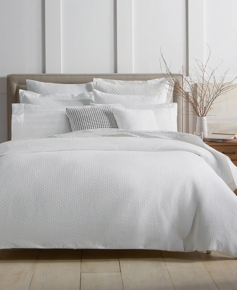 Charter Club Diamond Dot Cotton 2-Pc. Duvet Cover Set, Twin, Exclusively at Macy's