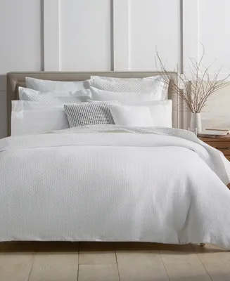 Charter Club Diamond Dot Cotton 3-Pc. Duvet Cover Set, King, Exclusively at Macy's