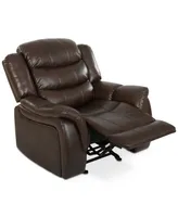 Olyena Faux Leather Glider Recliner