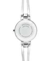 Movado Women's Swiss Amorosa Stainless Steel Bangle Bracelet Watch 24mm