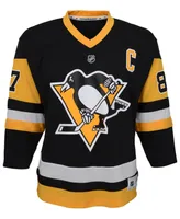 Authentic Nhl Apparel Sidney Crosby Pittsburgh Penguins Player Replica Jersey, Big Boys (8-20)