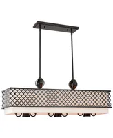 Livex Arabesque 9-Light Linear Chandelier