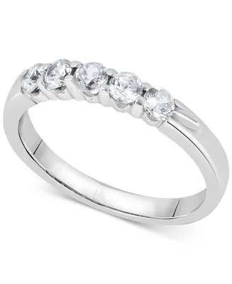 Diamond Five-Stone Ring (1/2 ct. t.w.) 14k White or Yellow Gold
