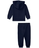 Polo Ralph Lauren Baby Boys Bear Hoodie and Pants, 2 Piece Set