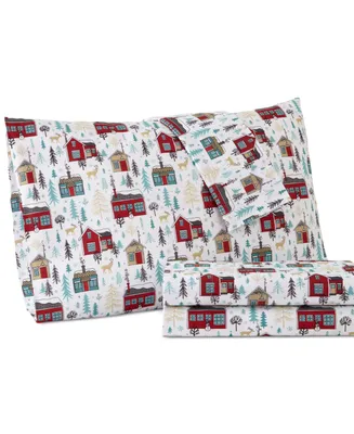 Shavel Micro Flannel Printed -Pc. Sheet Set