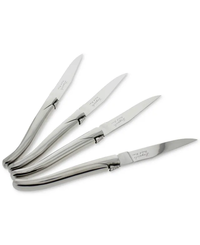 French Home Laguiole Faux Yellow Ivory Steak Knives, Set of 4