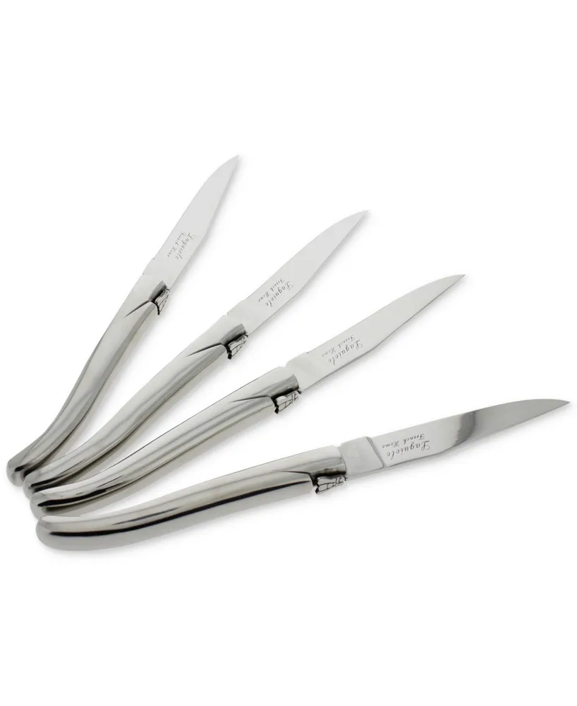 French Home Laguiole Connoisseur Stainless Steel Steak Knives, Set of 4