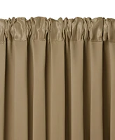 Elrene All Seasons Faux Silk 52" x 84" Blackout Curtain Panel