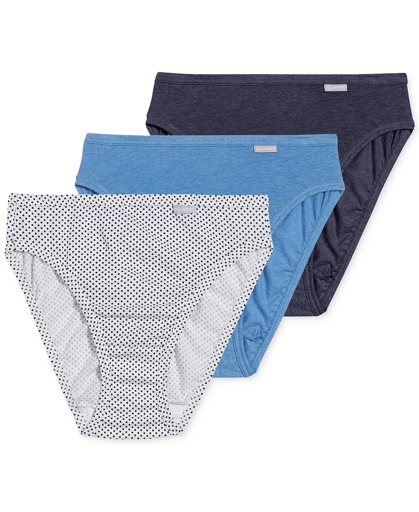 Jockey Elance French Cut 3 Pack Underwear 1485 1487, Extended Sizes