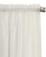 Crushed Sheer Voile Rod Pocket Curtain Panel
