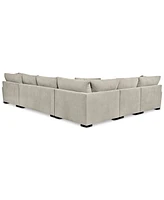 Closeout! Rhyder 5-Pc. Fabric Sectional Sofa with Apartment Sofa, Created for Macy's