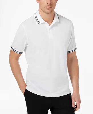 Club Room Men's Performance Stripe Polo, Created for Macy's