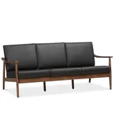 Ambelin 72" Faux Leather Sofa