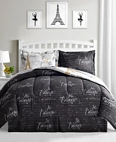 Fairfield Square Collection Paris Gold Reversible 8 Pc. Comforter Sets, Exclusively at Macy's