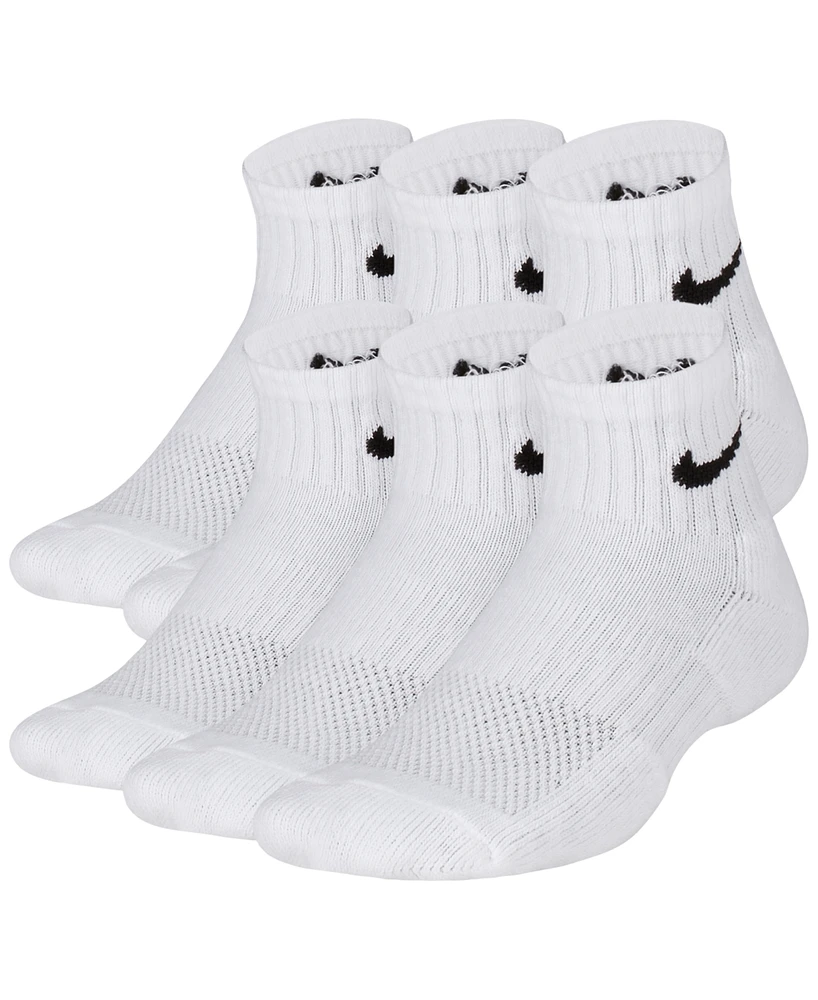Nike Big Kids' Cushioned Ankle Socks, 6 Pairs