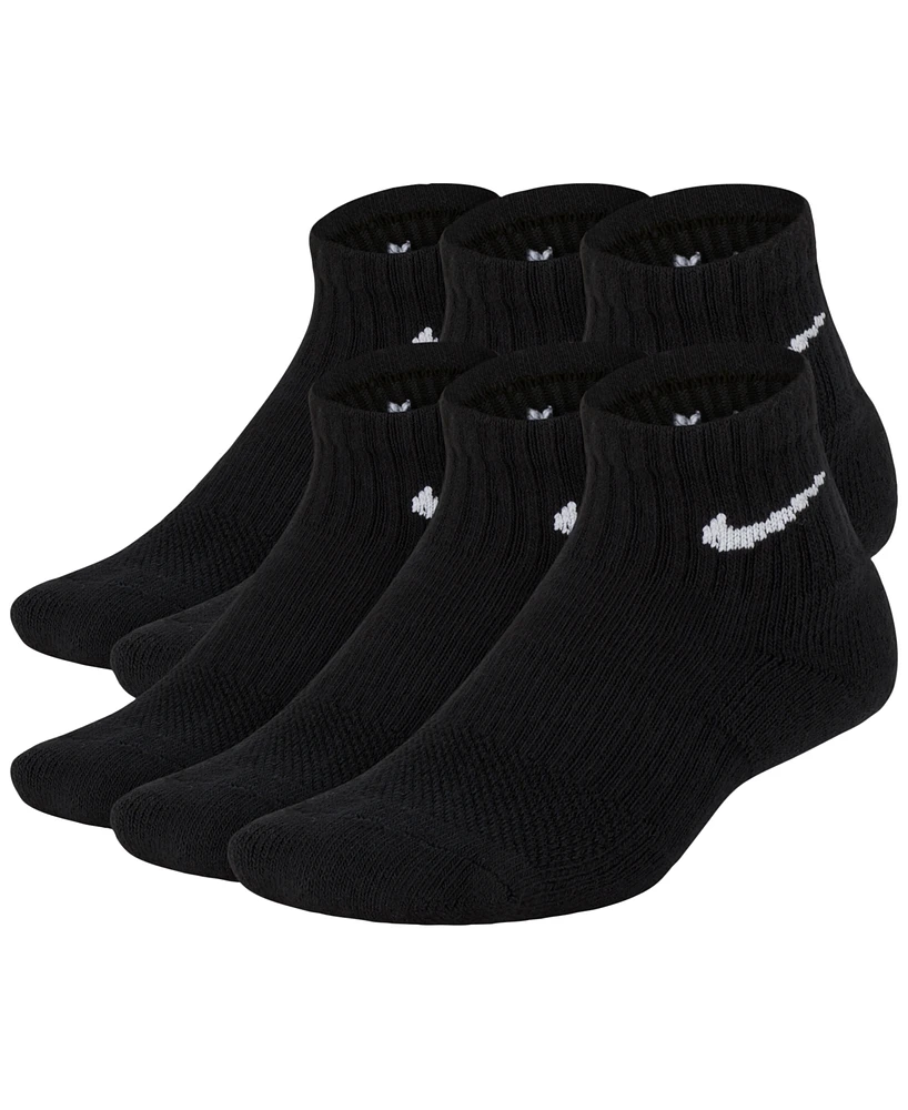 Nike Big Kids' Cushioned Ankle Socks, 6 Pairs