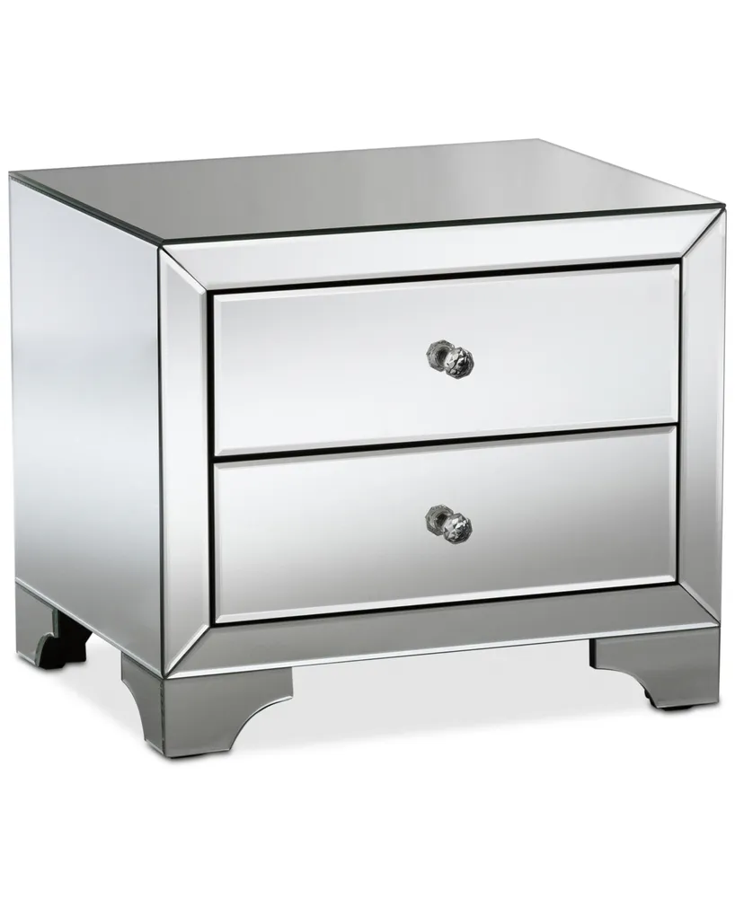 Farrah Mirrored Nightstand