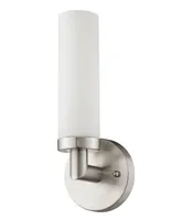 Livex Aero 1- Light Brushed Nickel Sconce