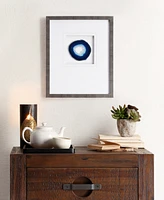 Madison Park Blue Agate Stone Framed Wall Art