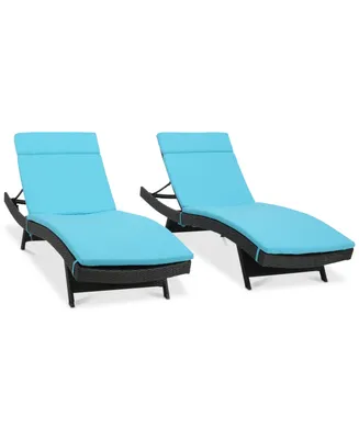 Carmel Outdoor Chaise Lounge (Set Of 2)