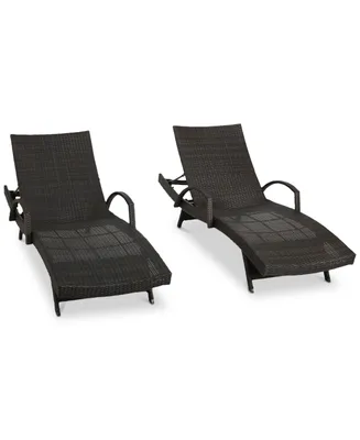 Ventura Outdoor Chaise Lounge (Set Of