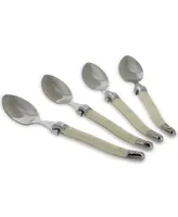 French Home Faux Ivory Coffee Spoons, Set of 4