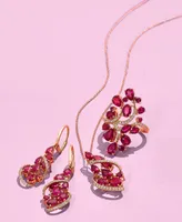 Le Vian Passion Ruby (3-1/3 ct. t.w.) & Diamond (1/3 ct. t.w.) Drop Earrings in 14k Rose Gold