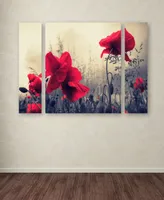 Philippe Sainte-Laudy 'Red For Love' Multi Panel Art Set Large